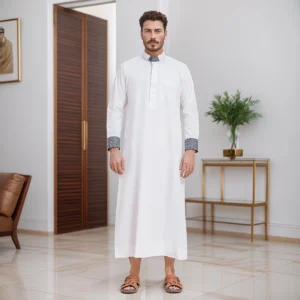 White designer thobe for men