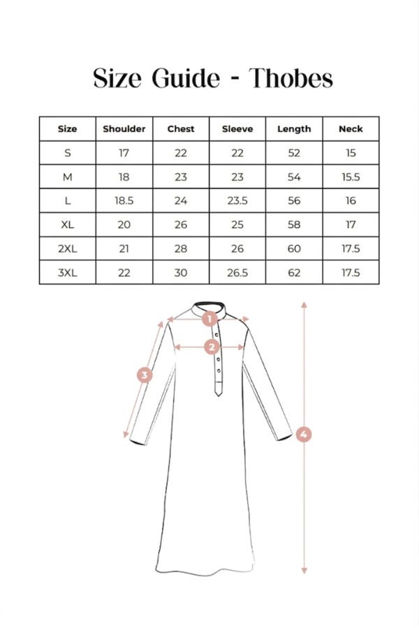 size chart men thobes Grey Moroccan Men Thobe Next Day Delivery