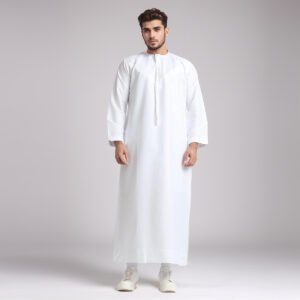 white emirati mens thobes london