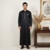 Premium Black Thobe For Men Premium Black Thobe For Men