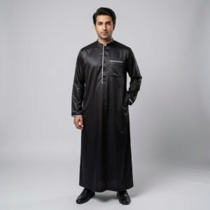 Premium Black Thobe For Men
