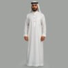 Designer Arabic white thobe for men