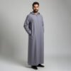 Oslo Grey mens hooded thobe