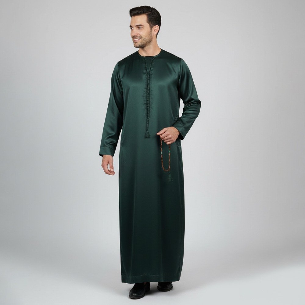 Green custom thobes