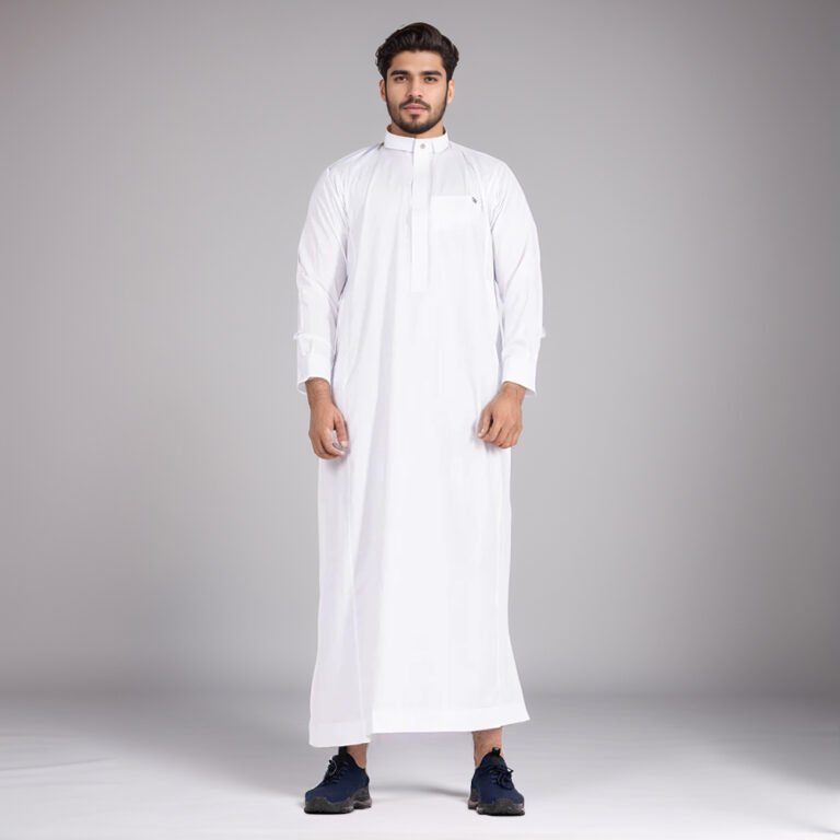 mens white custom thobes