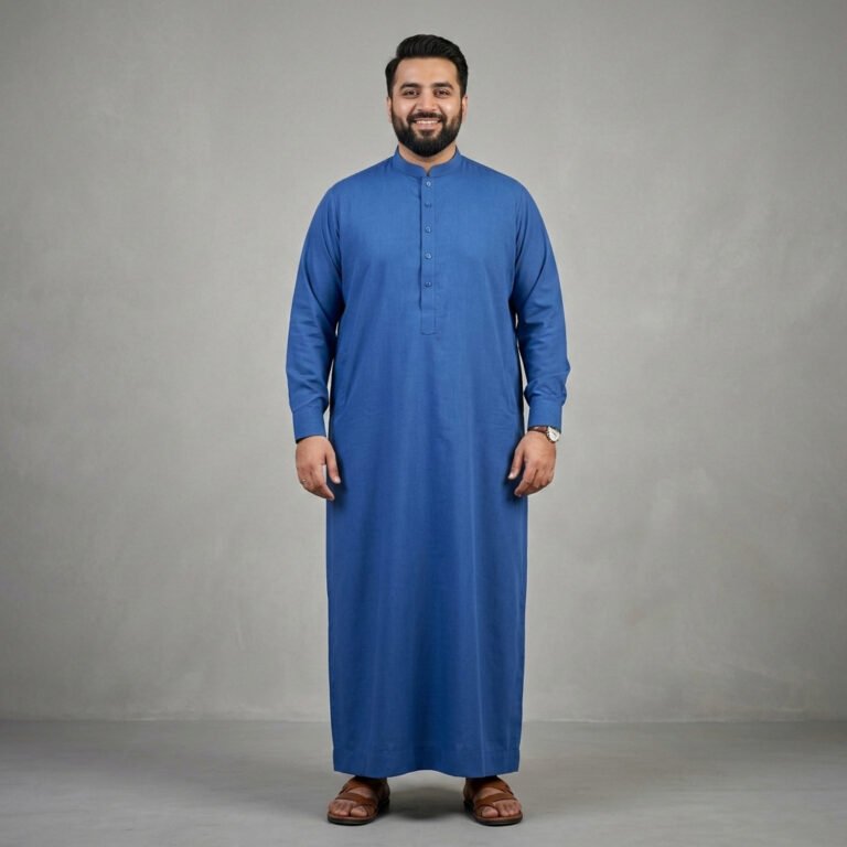 Blue thobe 2026 Plus Size Thobes