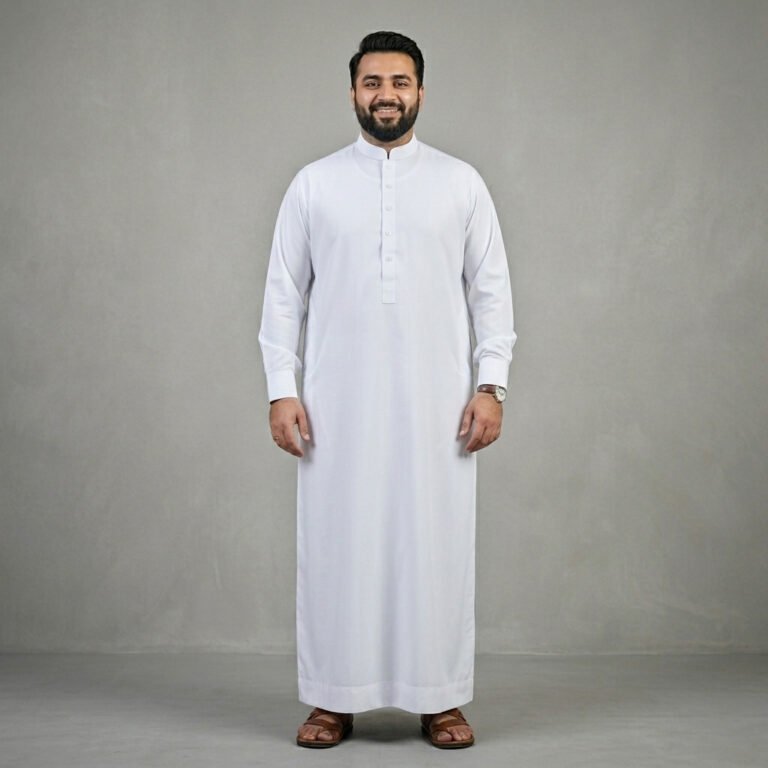 white saudi 2026 Plus Size Thobes