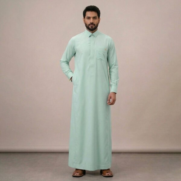 Classic Arabic Mint Green Thobe