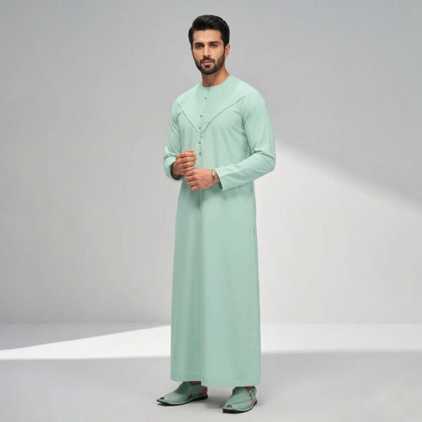 Classic Omani Mint Green Thobe