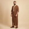 Designer Brown Moroccan Thobe Designer Brown Moroccan Thobe