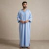 Designer Light Blue Moroccan Thobe Designer Light Blue Moroccan Thobe