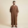 Elegant Brown Moroccan Thobe