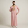 Luxurious Soft Pink Moroccan Thobe
