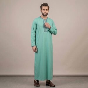 Modern Mint Green Thobe