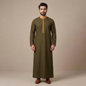 Omani Olive Green Thobe