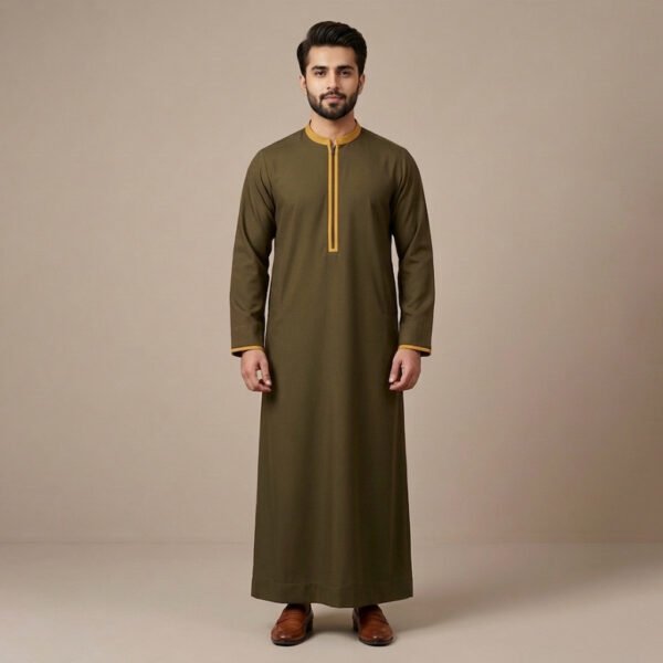 Omani Olive Green Thobe