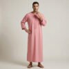 Salmon Pink Moroccan Thobe