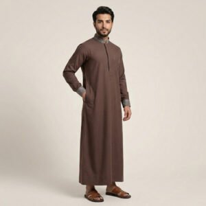 Chocolate Brown plus size jubba men UK