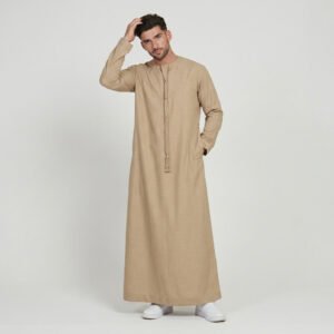 Classic Sand Beige men’s plus size jubba uk