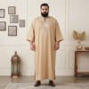 Beige Embroidered Men’s Moroccan 6xl Thobe Beige Embroidered Men’s Moroccan 6xl Thobe