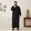 Black Embellished Omani 6xl men thobes Black Embellished Omani 6xl men thobes