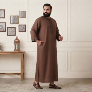 Brown Moroccan 6xl men's Thobe