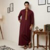 Designer Maroon Men's Thobes