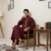 Designer Maroon Men's Thobes