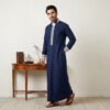 Designer Navy Blue Men's Thobes