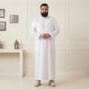 Embroidered White Omani Style 6xl Thobe