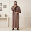 Light Brown Embroidered men thobes uk 6xl Light Brown Embroidered men thobes uk 6xl