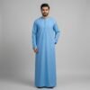 Minimalist ice Blue Men’s Thobe