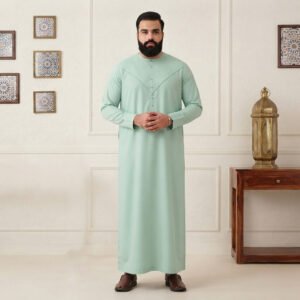 Omani Mint Green 5xl Thobe men uk