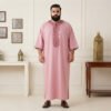 Traditional Pink Moroccan men thobes uk 6xl Traditional Pink Moroccan men thobes uk 6xl
