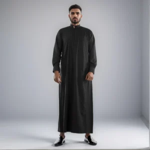 Arabian-mens-black-thobe