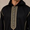 Black & Gold Moroccan Djellaba for Men (3) Black & Gold Moroccan Djellaba for Men