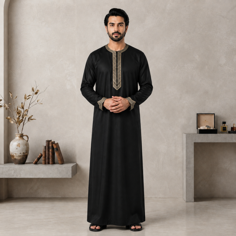 Black wedding thobe