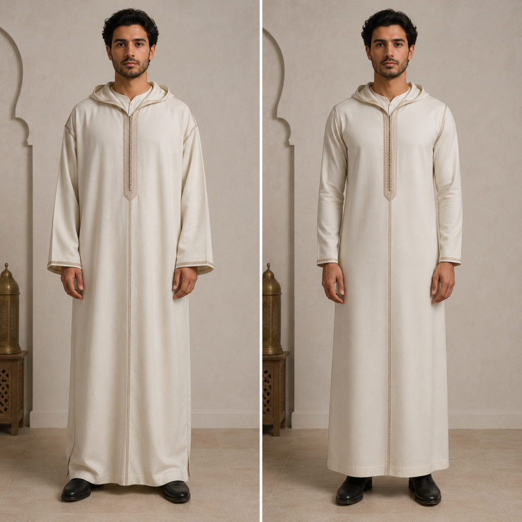 size for moroccan thobes