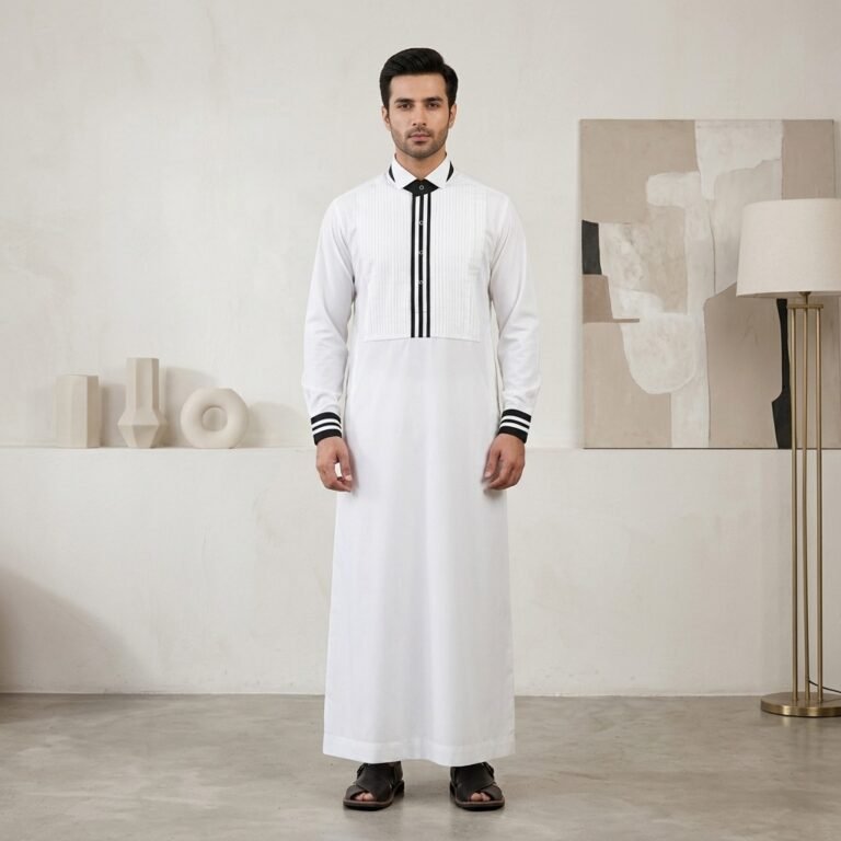 White wedding thobe