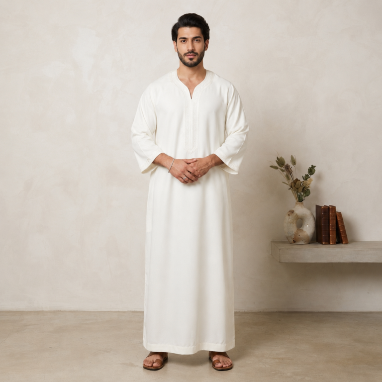 White wedding thobes for nikkah