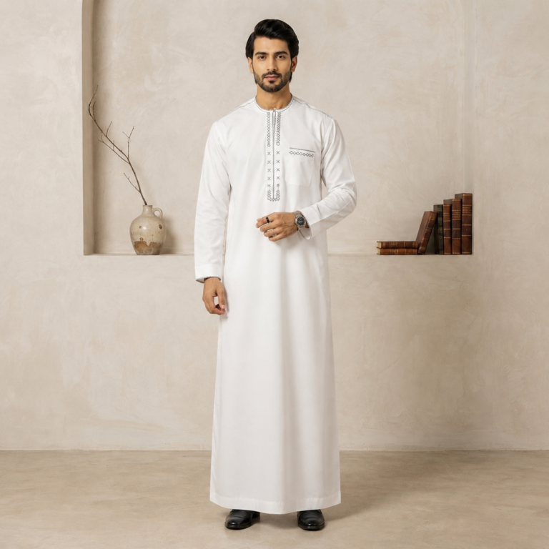 White wedding thobes uk