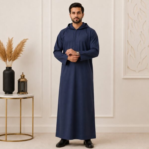 Blue Hooded Winter Thobes Uk
