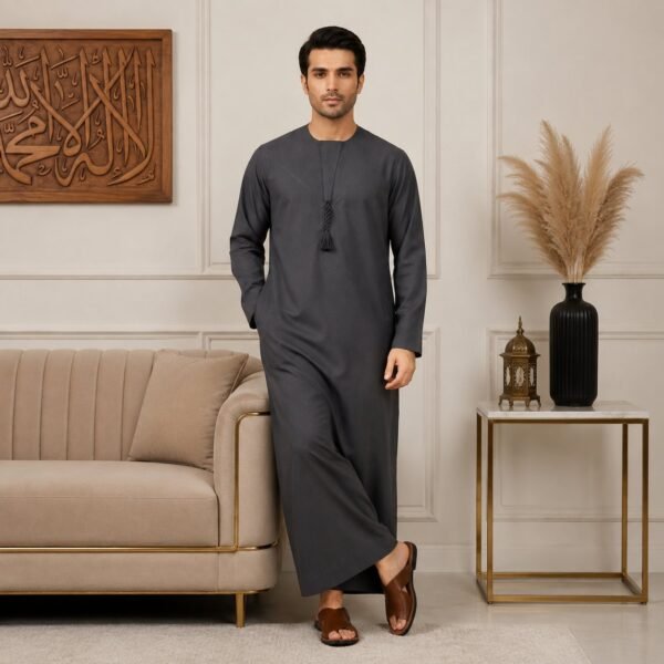 Slate Grey Emirati Winter Thobes Uk Slate Grey Emirati Winter Thobes Uk