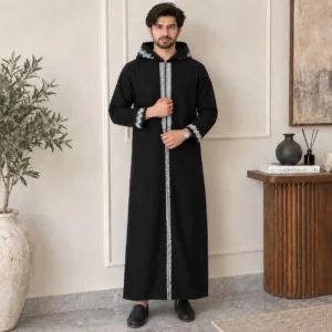 Black Woolen Embroidered UK
