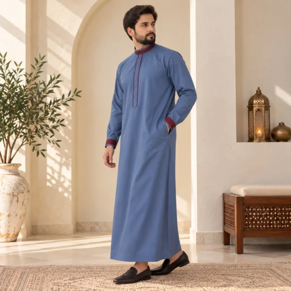 Blue Omani UK Thobe UK